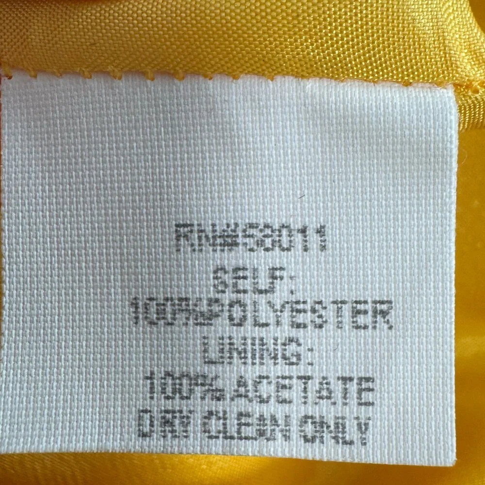 DAVID MEISTER YELLOW STRAIGHT SHEATH BUSINESS CAREER DRESS SZ 10 - Picture 5 of 8